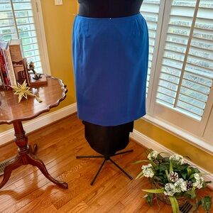 Kasper Royal Blue Pencil Skirt
